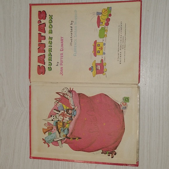 Vintage 1966 Santa's Surprise Book Joan Potter Elwart (Big tell-a-tale books) - Picture 3 of 5